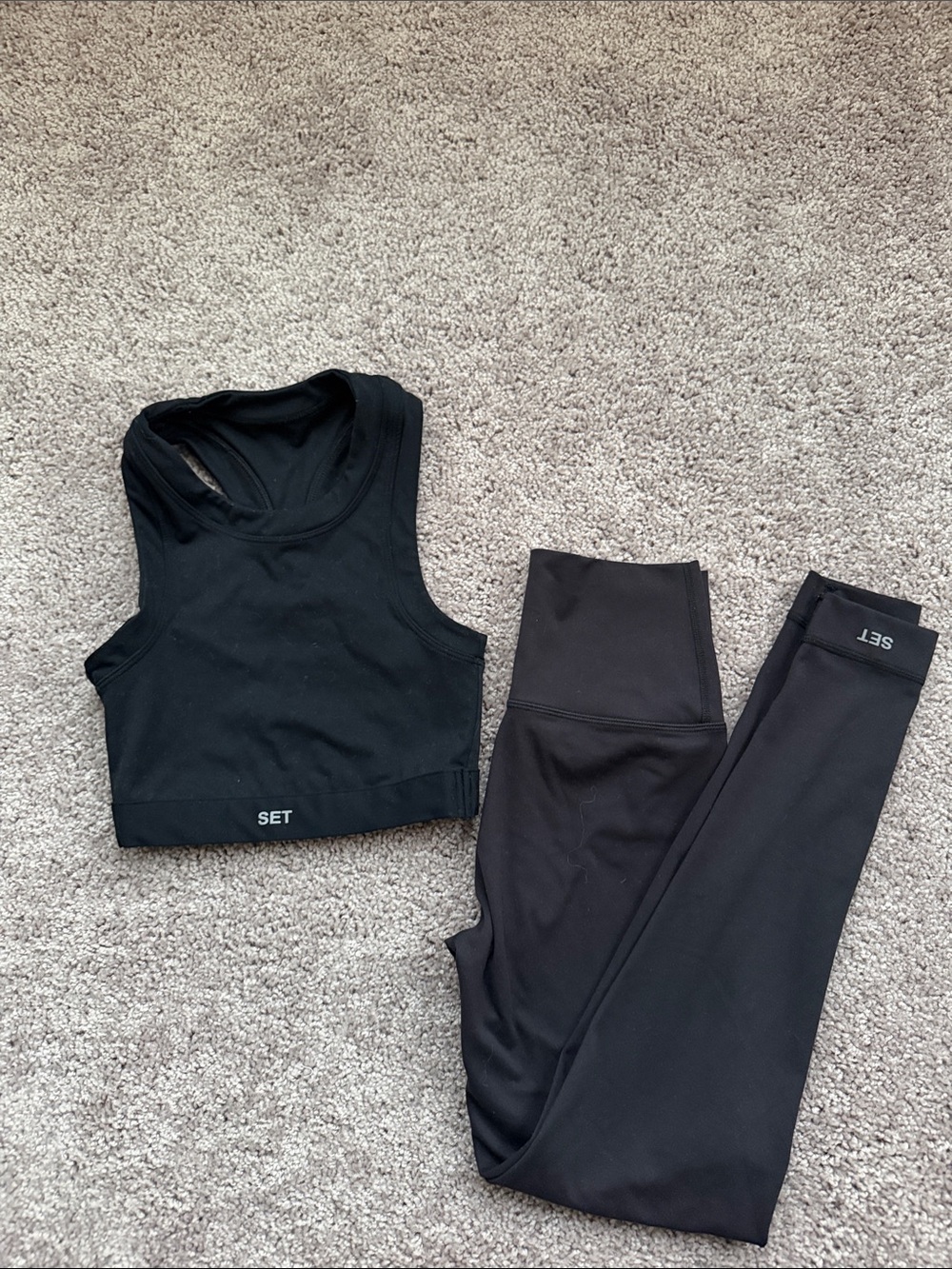 SET Active Black Workout Set